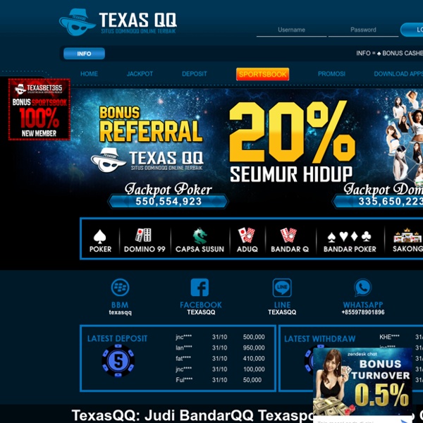 TexasQQ Judi BandarQQ Texaspokercc Domino QQ Online Terpercaya