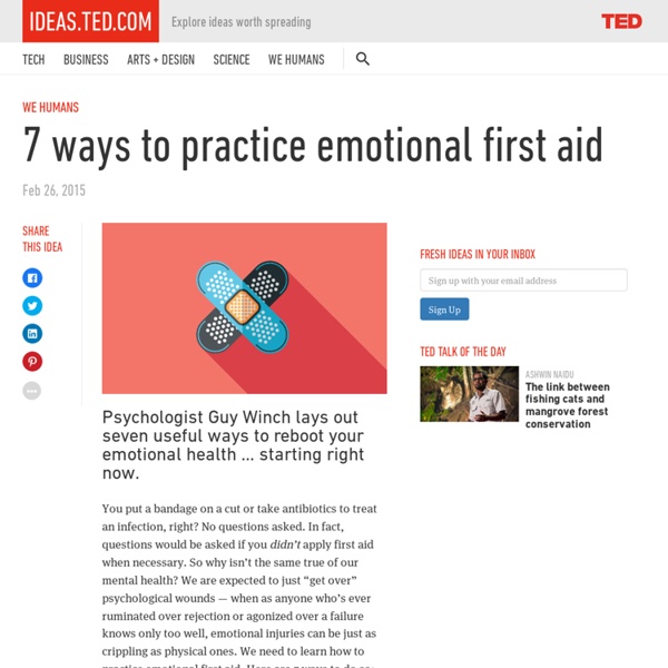 7 ways to practice emotional first aid Pearltrees