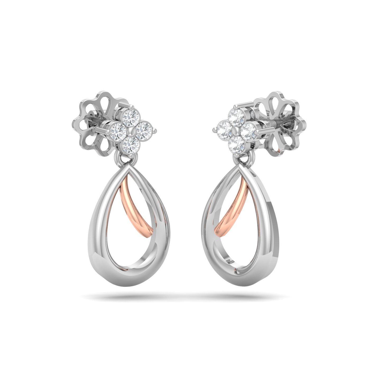 Share more than 145 platinum diamond earrings india latest seven.edu.vn