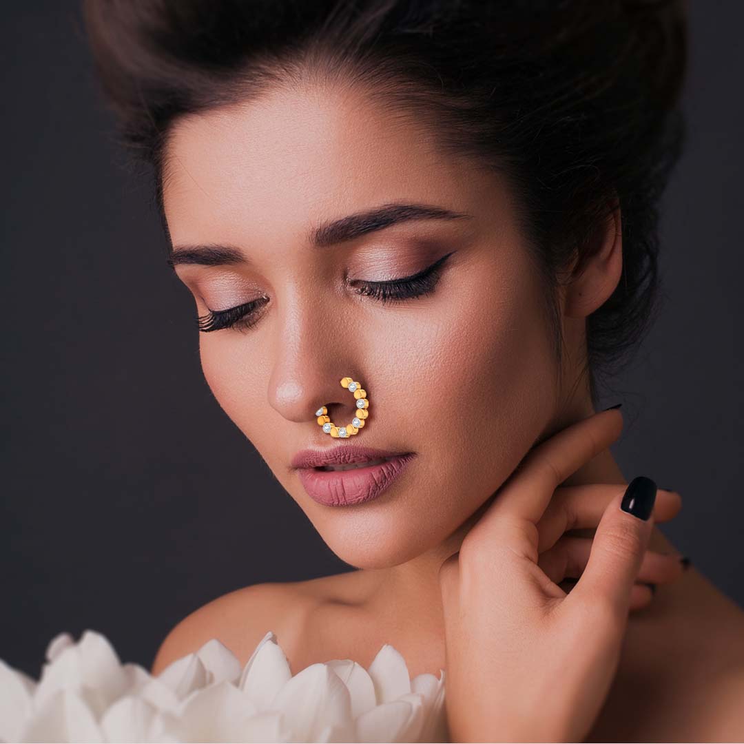 Buy Rasleen Diamond Nose Ring Online Perrian