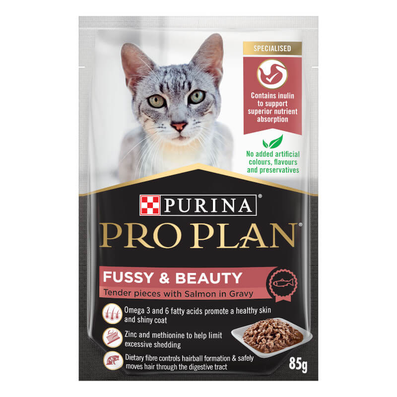 Purina Pro Plan Adult Cat Fussy Beauty Pouch 85G Cat Can Food Pet