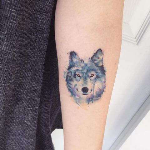 14 Small Wolf Tattoo Ideas - Page 2 Of 3 - Petpress 480_x_480_jpg
