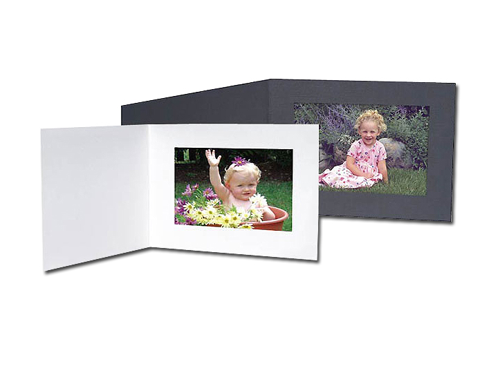 Cardboard Photo Folders 6x4 White Horizontal (25 Pack