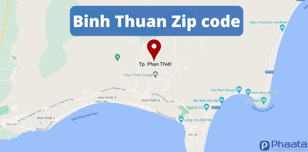 Binh Thuan ZIP code The most updated Binh Thuan postal codes