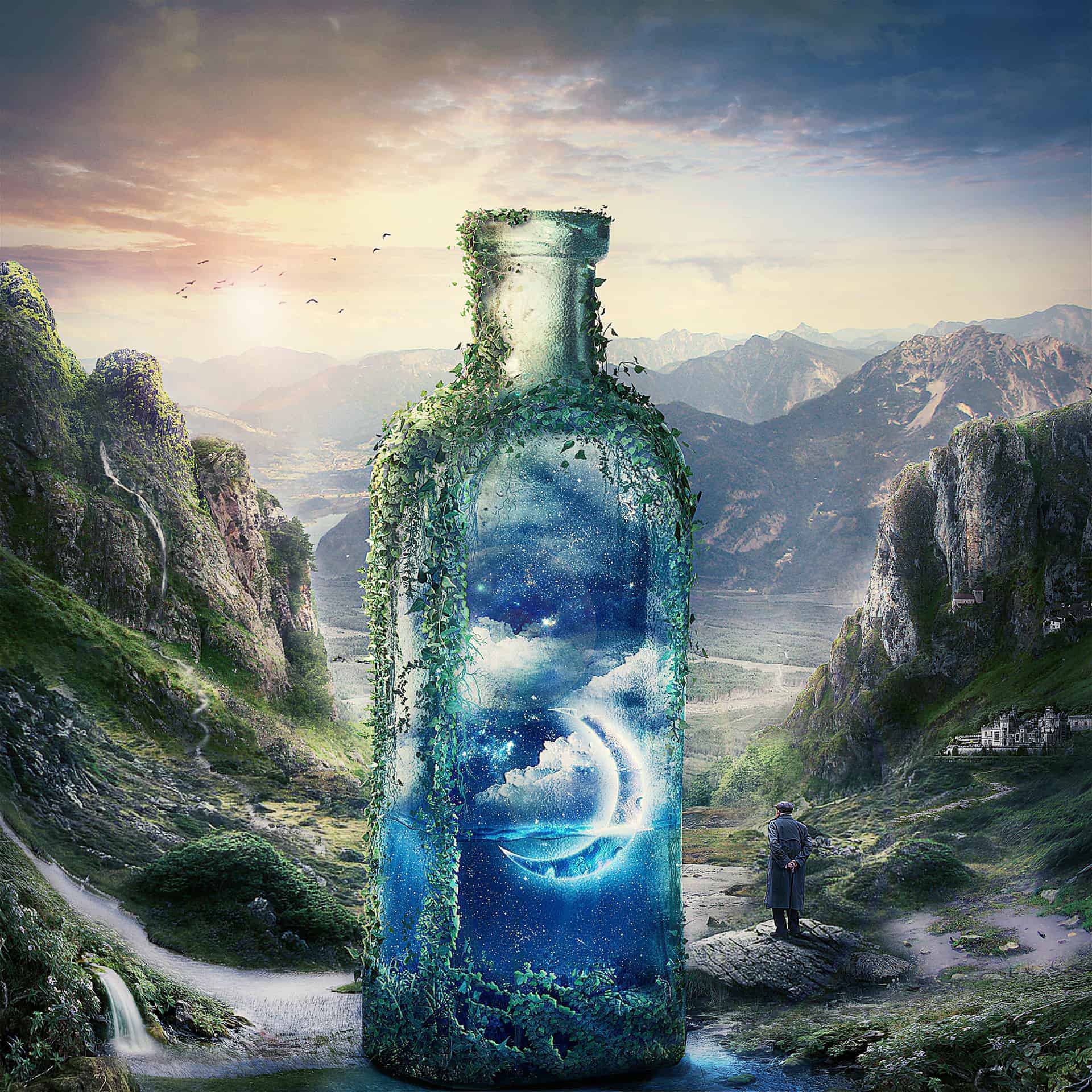 Create a Surreal and Magical Dream Bottle Landscape - Photoshop 