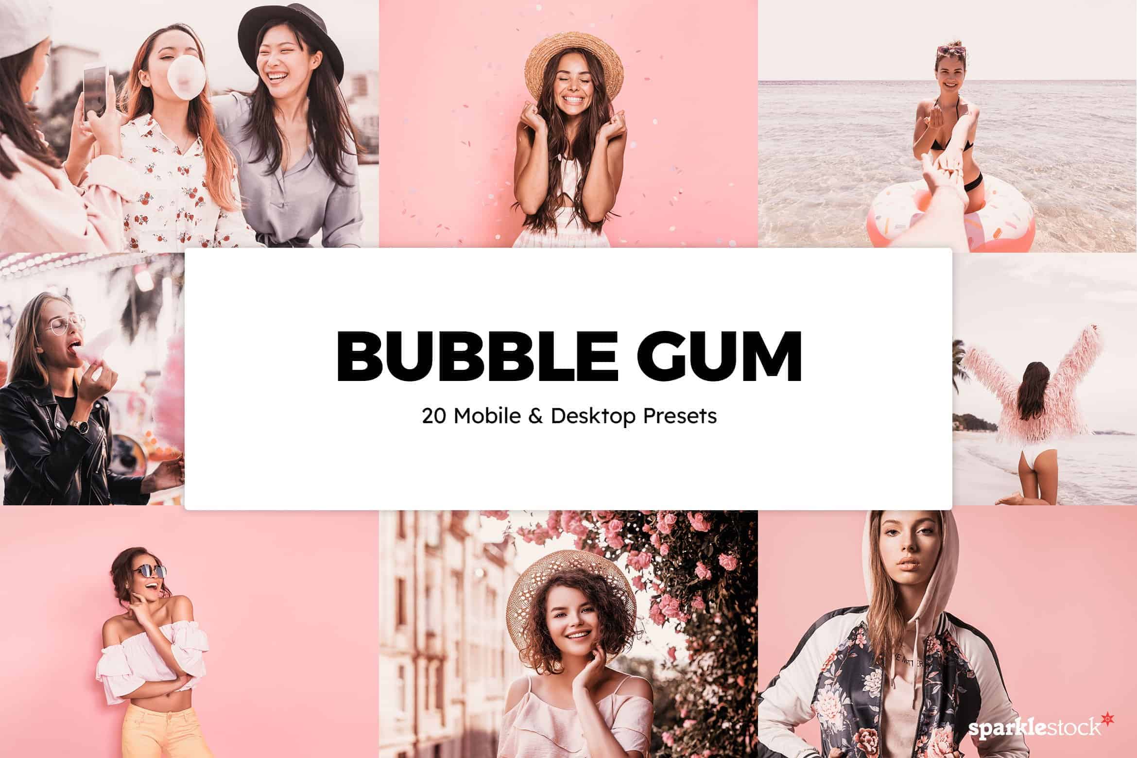 8 Free Bubble Gum Pink Lightroom Presets and LUTs Tutorials