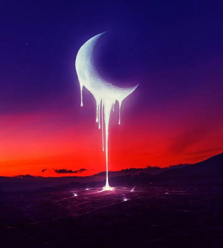 How to Create a Surreal, Fantasy Melting Moon Scene with Adobe