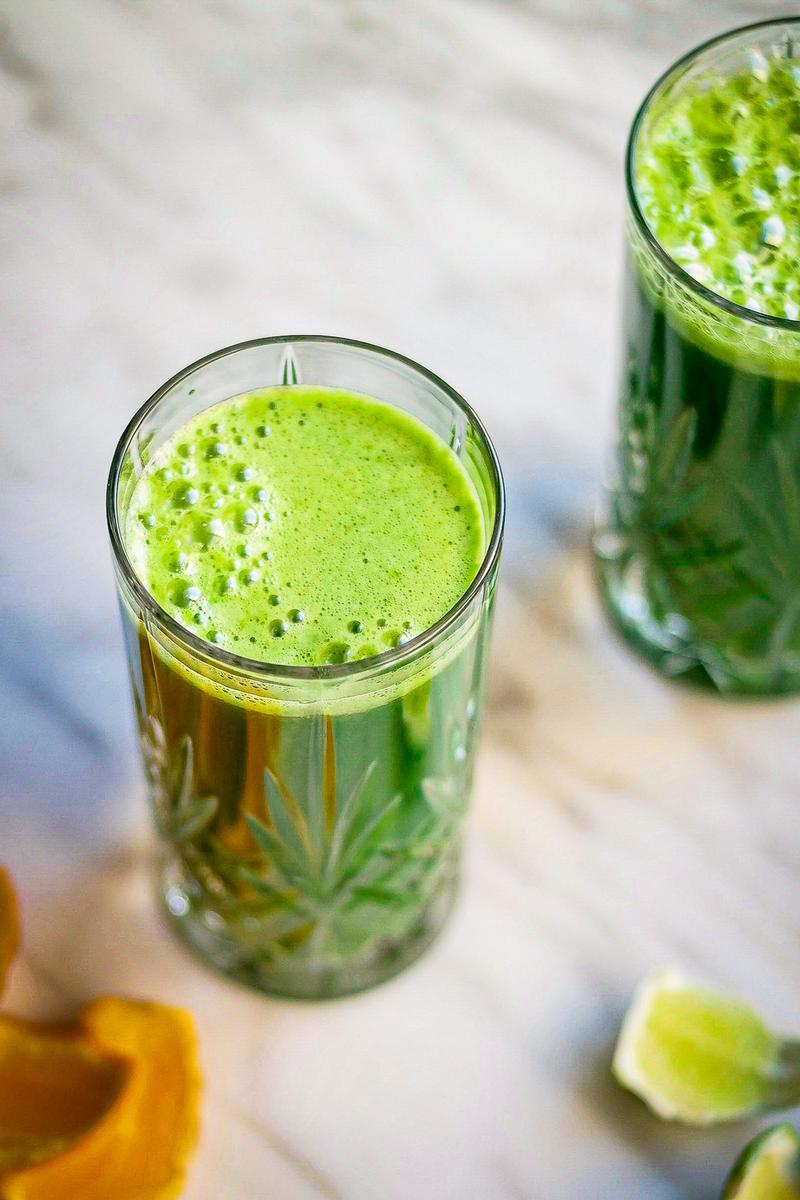 Glowing Green Juice Pick Up Limes