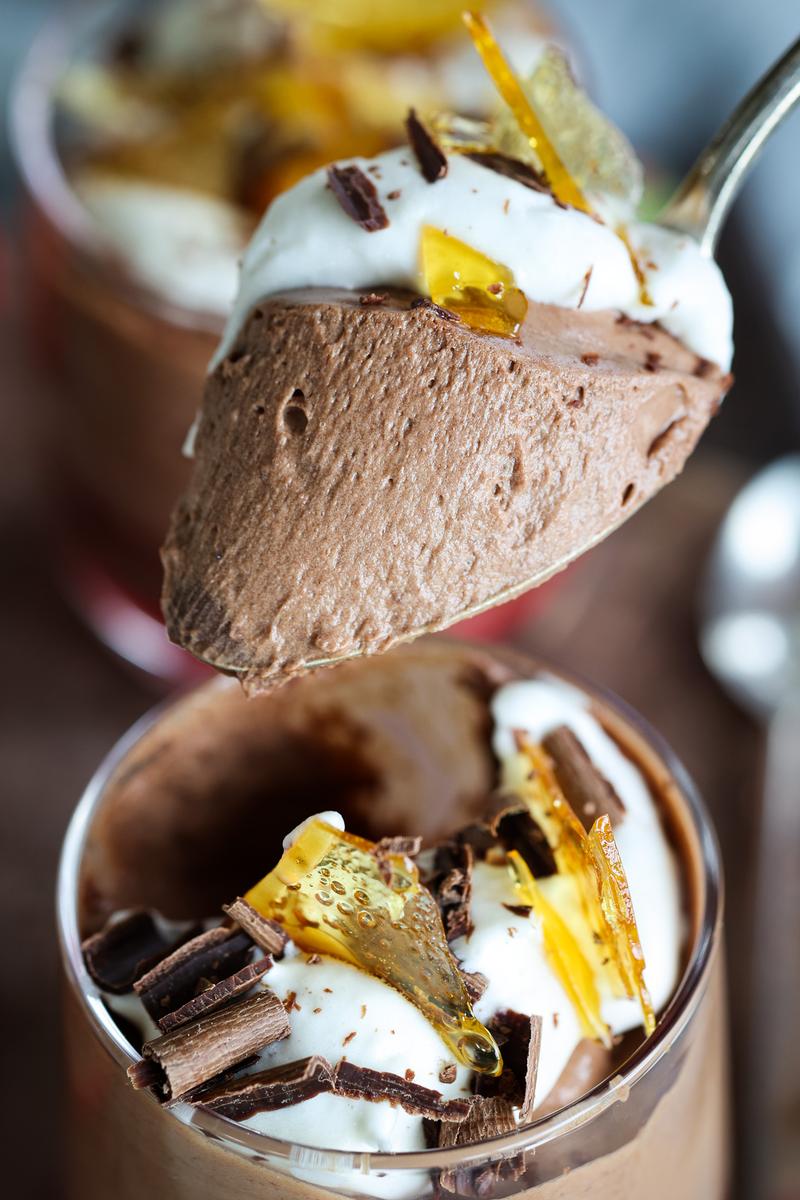 Layered Chocolate Raspberry Mousse Pick Up Limes