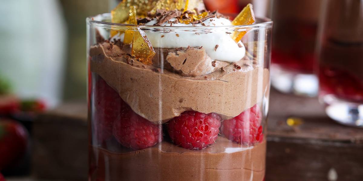 Layered Chocolate Raspberry Mousse Pick Up Limes