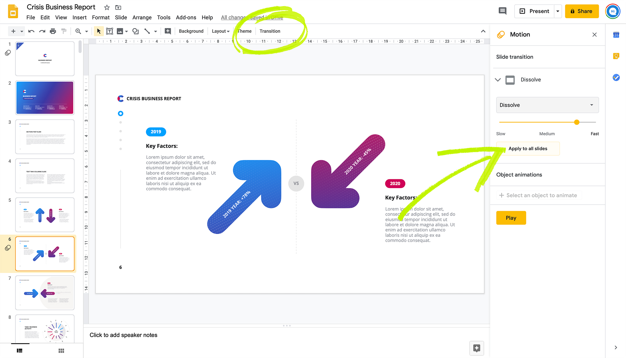 How To Change Image Transitions In Google Slides Picozu