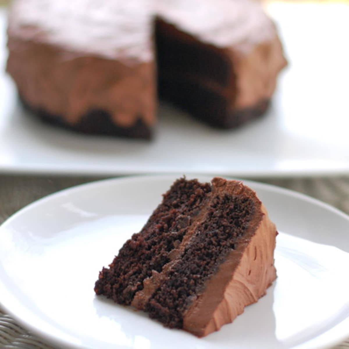 Double Chocolate Cake with Buttercream Frosting Recipe Pinch of Yum