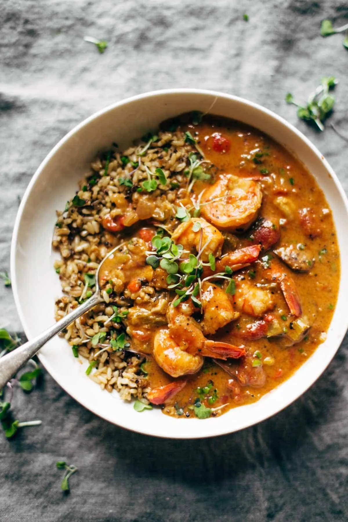 Spicy Weekend Gumbo with Shrimp and Sausage Recipe Pinch of Yum
