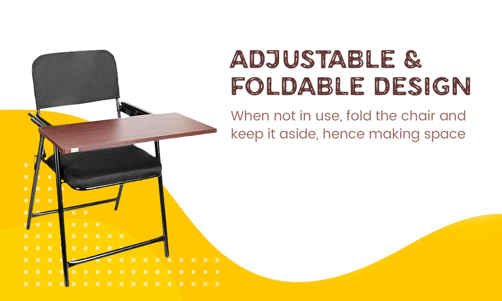 Buy MBTC Mavic Wrought Iron Folding Study Chair with Cushion