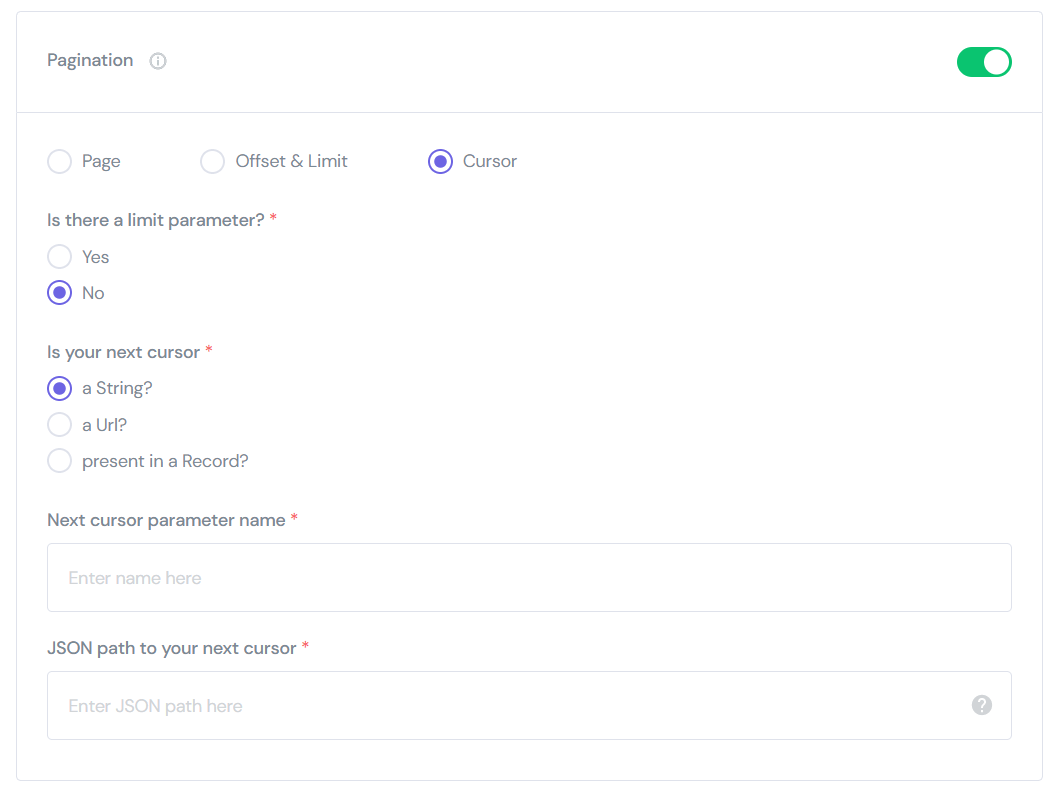 REST API Pagination Boltic Documentation & User Guide