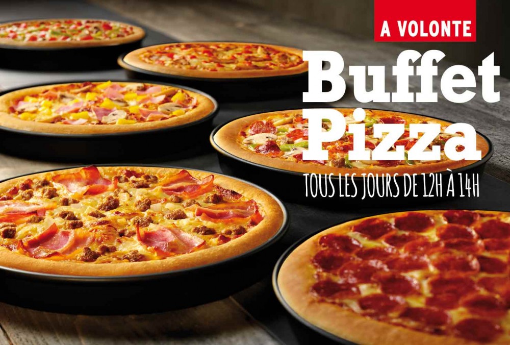 Buffet pizza hut à volonté OnVaSortir! Liege