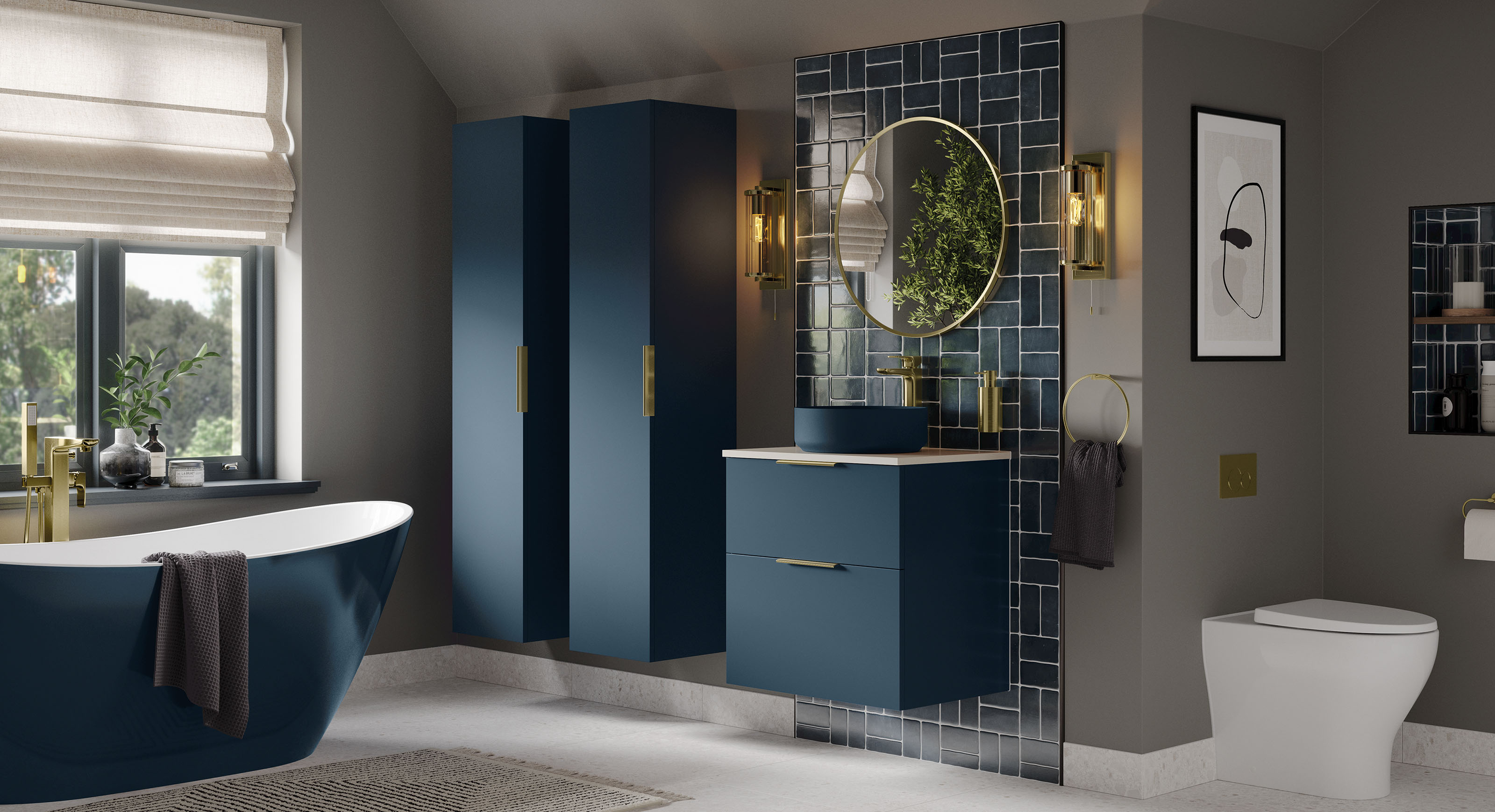 Bathrooms to Love Matt Deep Blue