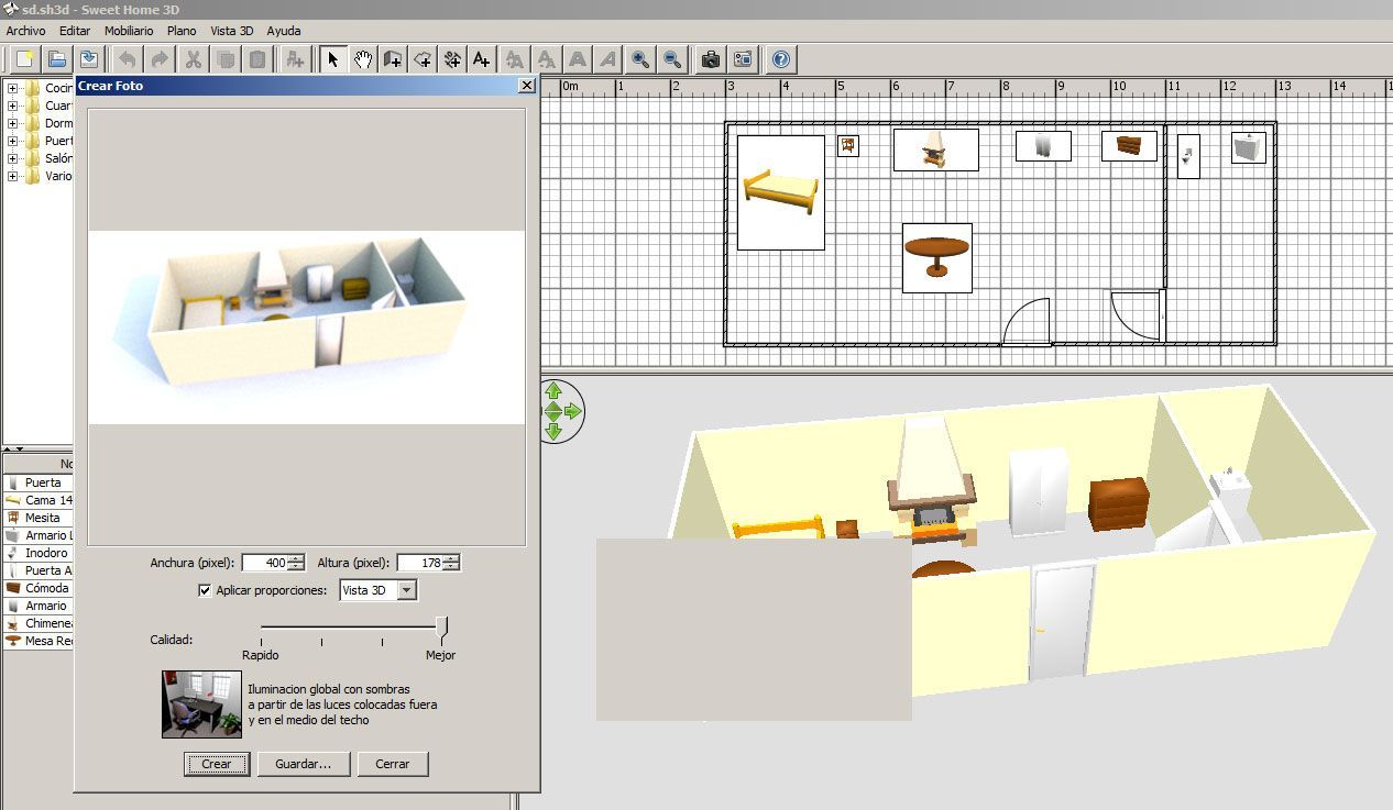 Sweet Home 3D diseño de interiores en 3D al alcance de todos