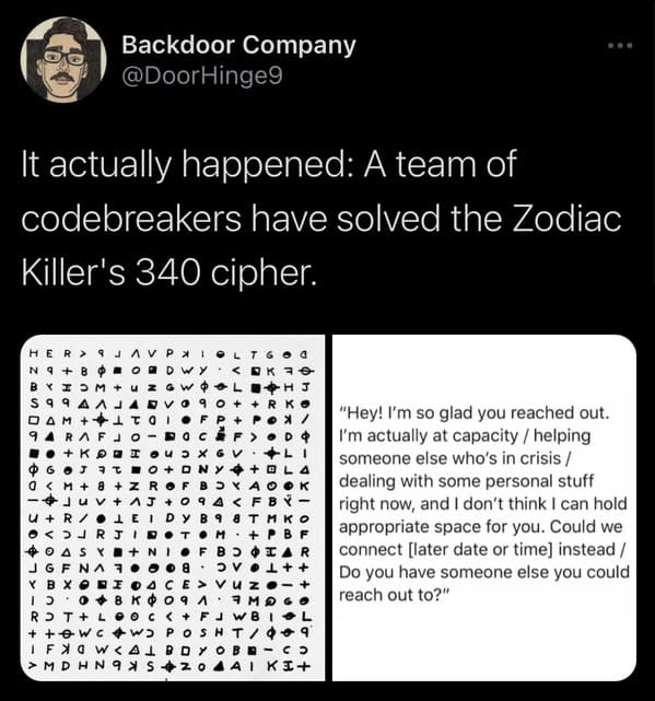 The Zodiac Killer Letters Have Finally Been Decoded