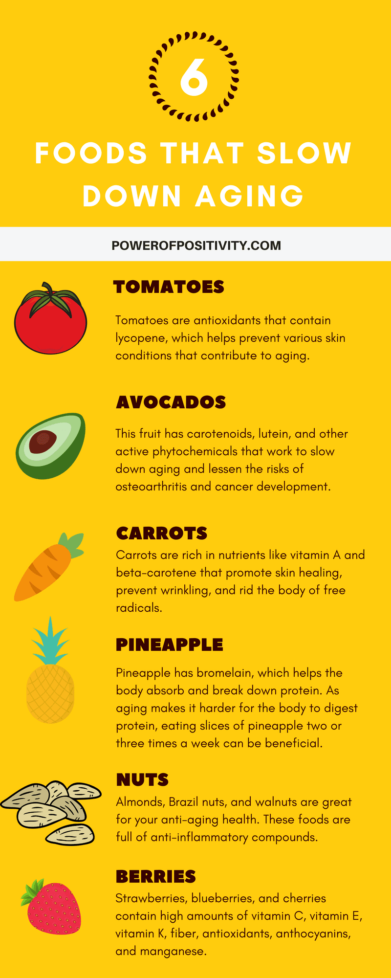 9 Foods That Slow Down Aging Power Of