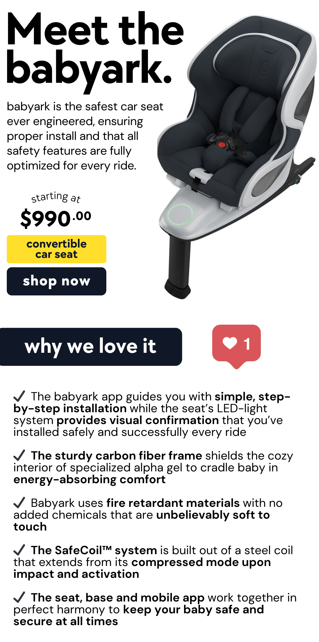 🥚 meet babyark (you NEED to see this convertible car seat) Albee Baby