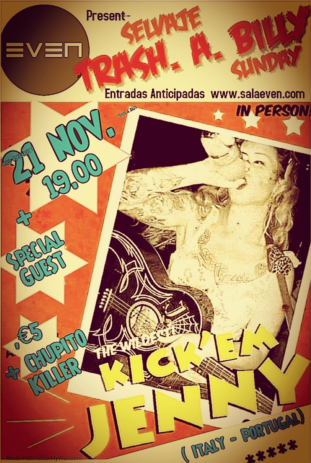 Sala Even Kick´em Jenny Selvage Trash.a.billy Sunday Entradas, listas de invitados y mesas VIP