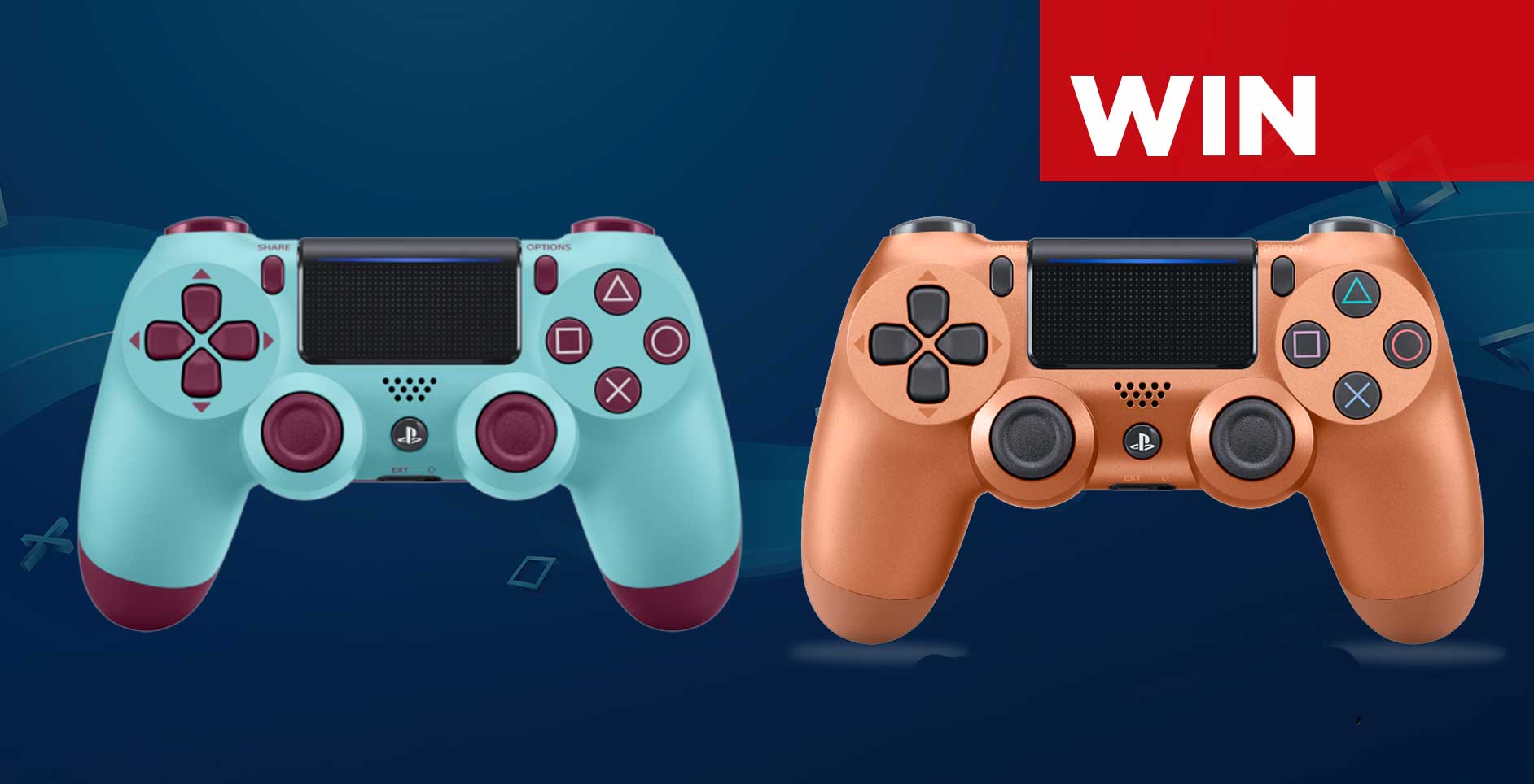 WIN Berry Blue/Copper DualShock 4 (Day 14)