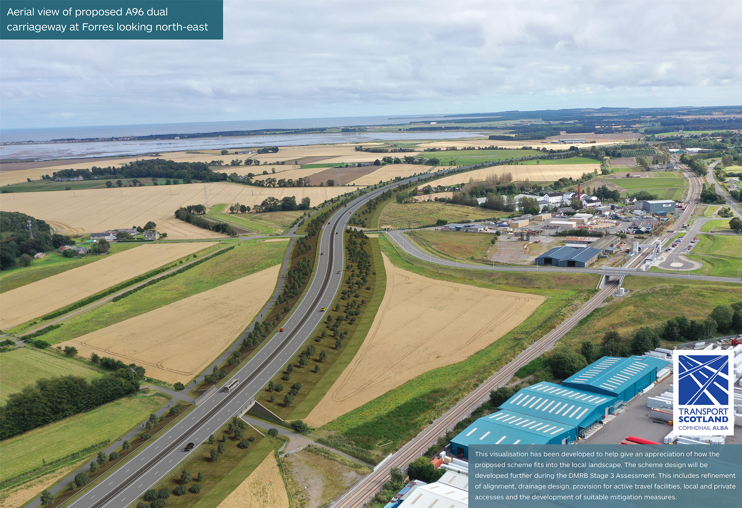 40 km of active travel routes proposed on A96 scheme Transport Scotland