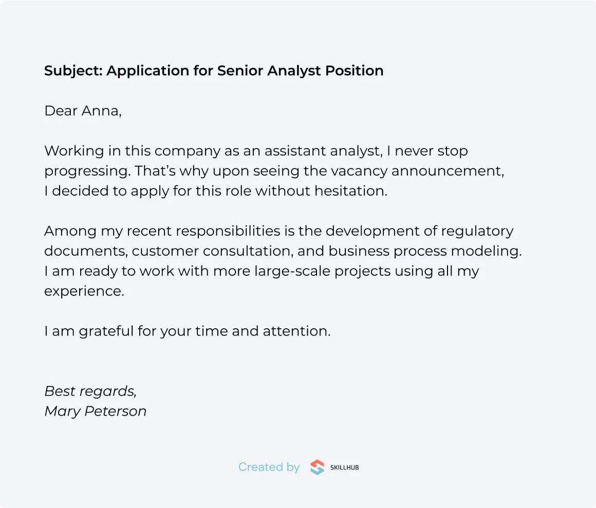 Crafting Cover Letter for Internal Position: Skillhub’s Proven