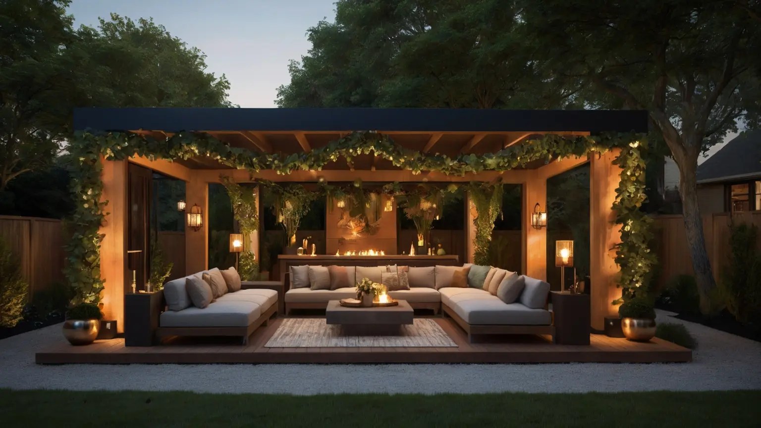 Cabana Seating Area Backyard Landscape Backyard Ideas 29 Ways To