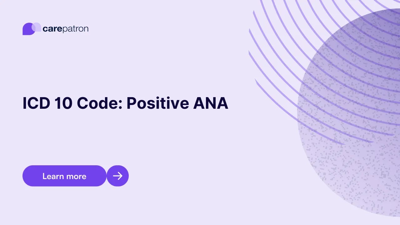 Positive ANA ICD10CM Codes