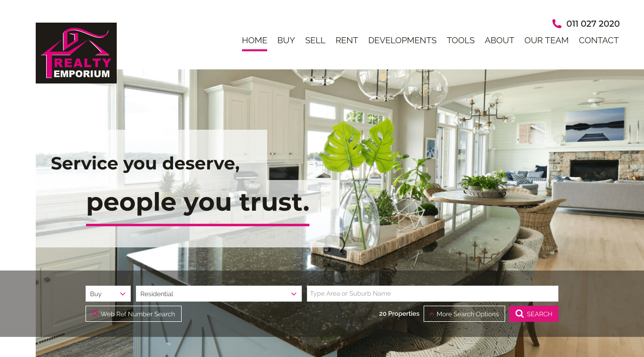 Realty Emporium site Showcase Prop Data Marketing