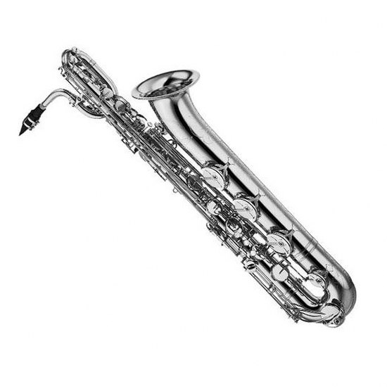 Yamaha Professional Baritone Saxophone Silver Plating, Professional