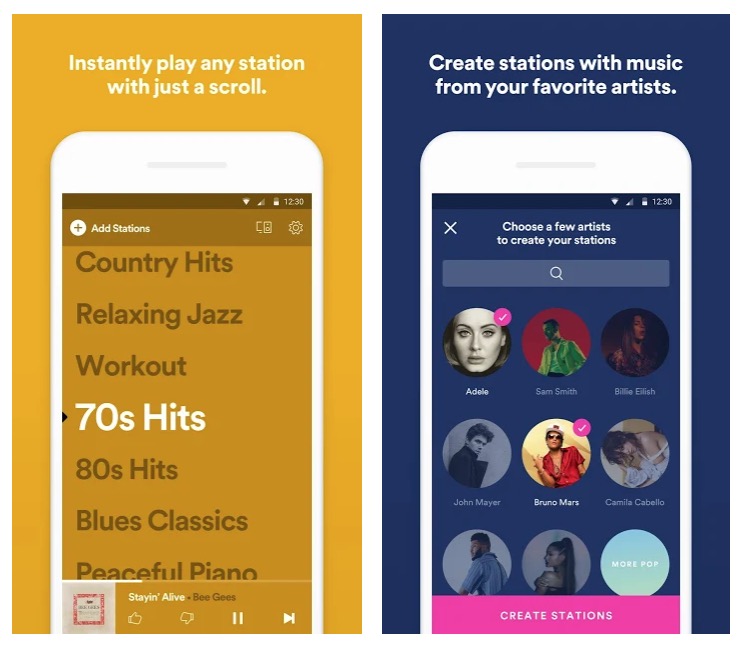 Spotify Launches Stations App For iOS And Android In The U.S.