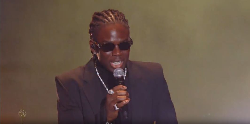 VIDEO Rema performs “Calm Down at Ballon d'Or 2023