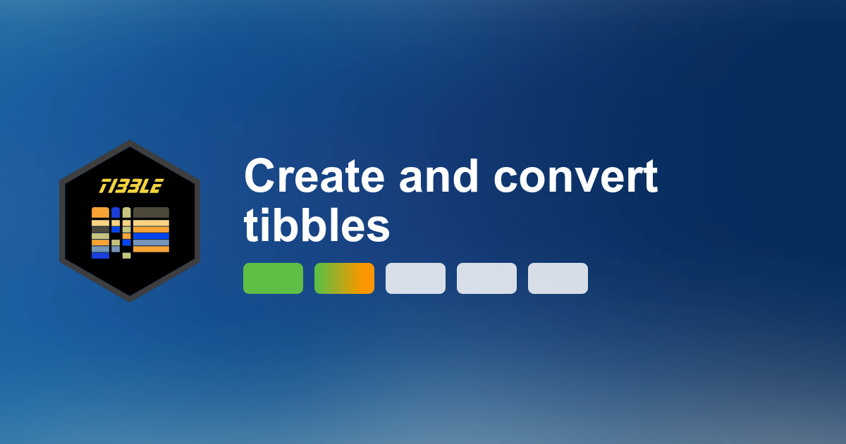 Creating Tibbles Data Frames and Tibbles Quantargo