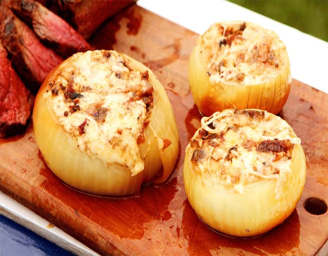 Receta de Cebollas rellenas al horno
