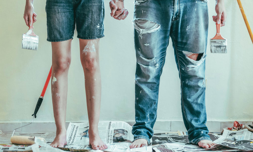 Cómo pintar una pared sin salpicar pintura