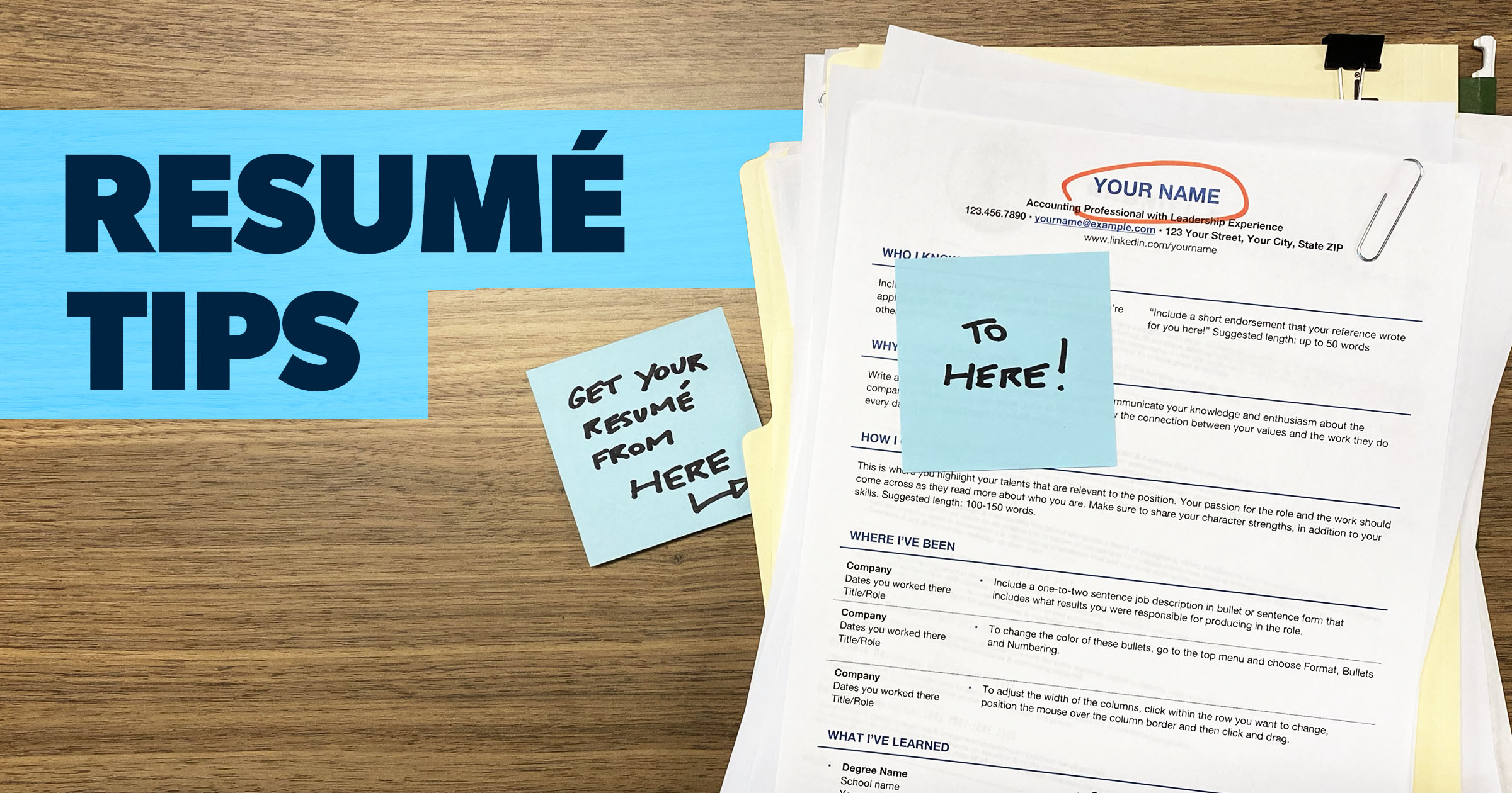 12 Resumé Tips How to Create a OnePage Wonder Ken Coleman