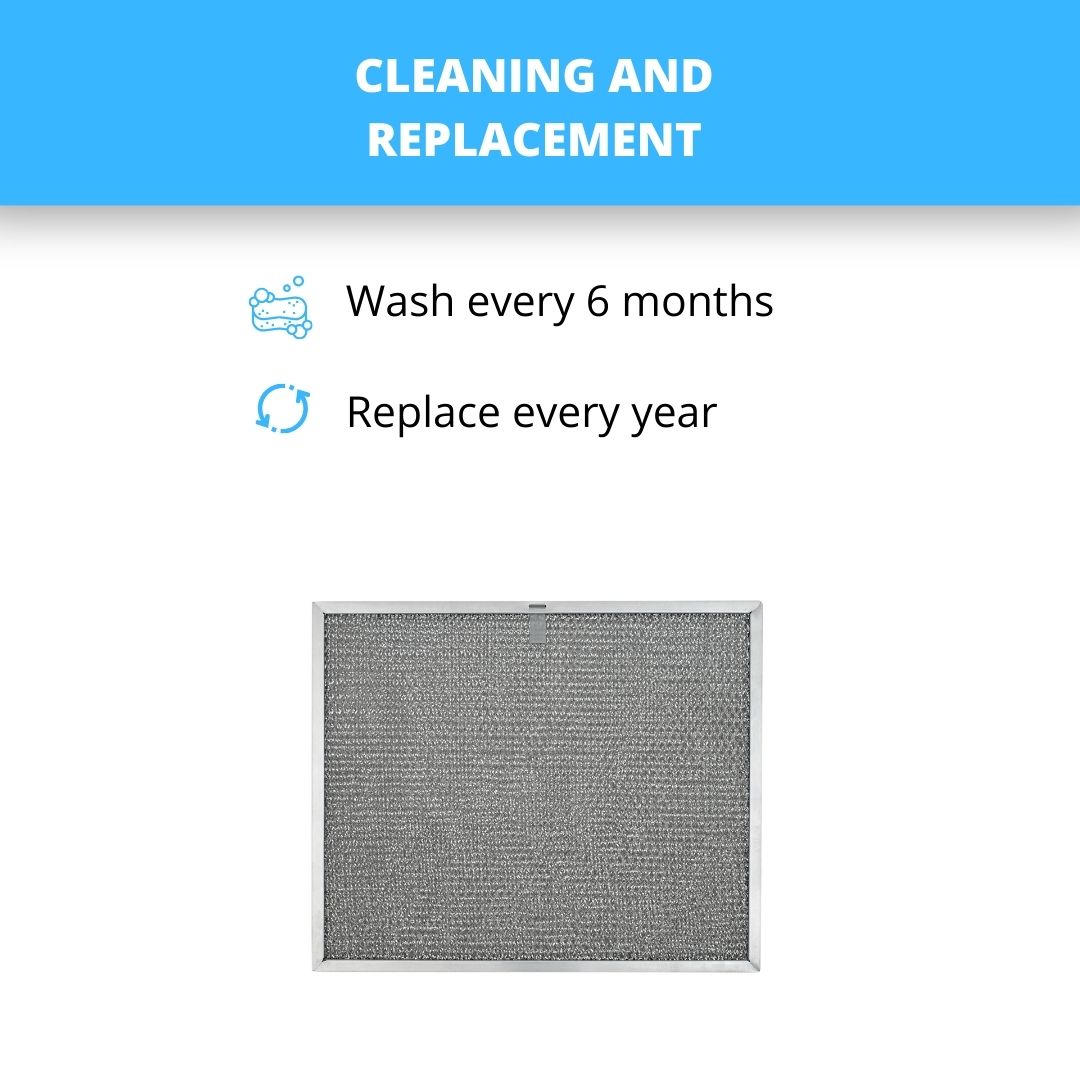 (2 Pack) Broan S99010302 Aluminum Grease Range Hood Filter Replacements