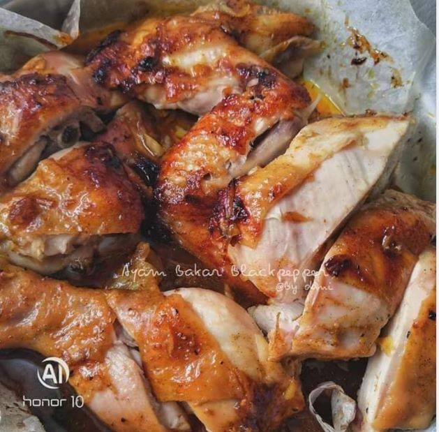 Resepi Ayam Panggang Simple / Ayam Panggang Blackpepper Yang Paling