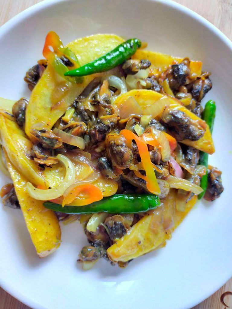 resepi kerang goreng kunyit Justin Langdon