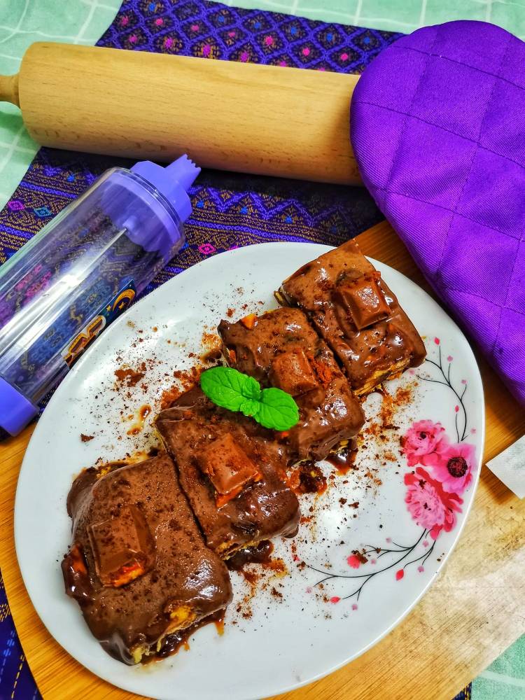 Cara Mudah Buat Kek Batik Cadburry, Kurang Manis Tapi Tetap Sedap