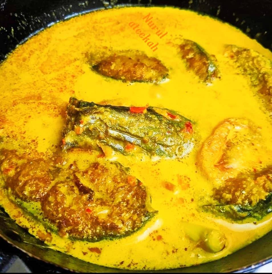 Resipi Ikan Tenggiri Masak Lemak Padang, Indonesia. Mudah & Sedap