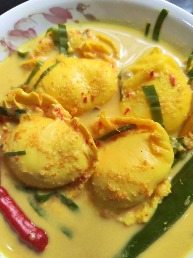 Cara Masak Gulai Lemak Kuning Telur Itik, Senang Sangat!