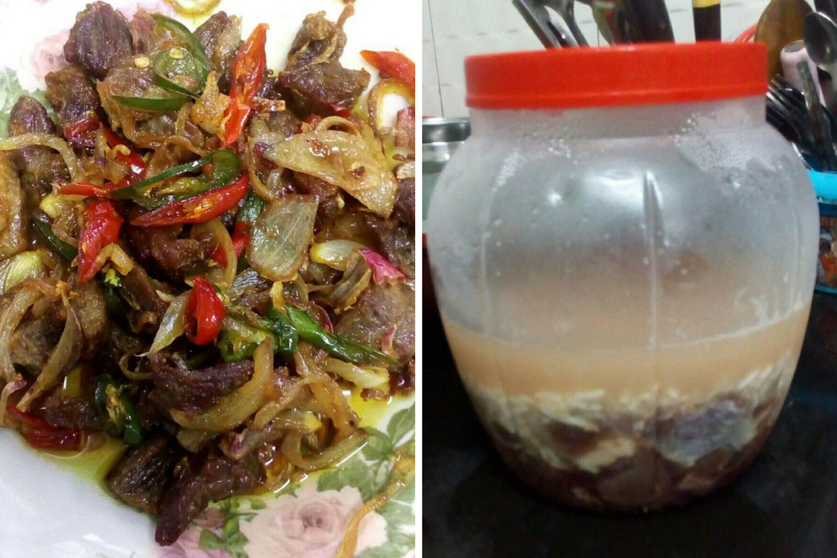 cara buat pekasam daging