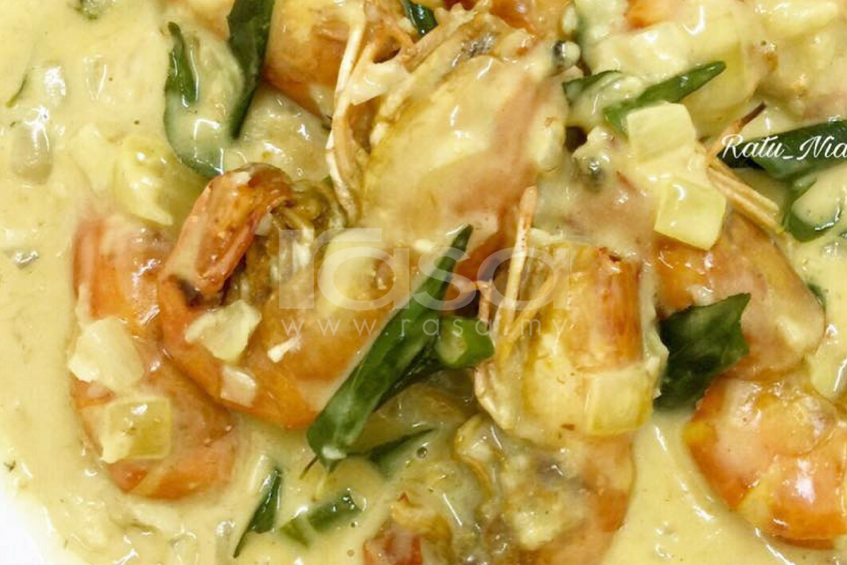 Udang Masak Buttermilk Gerenti Sedap Bila Cukup Lemak Manis Pedasnya