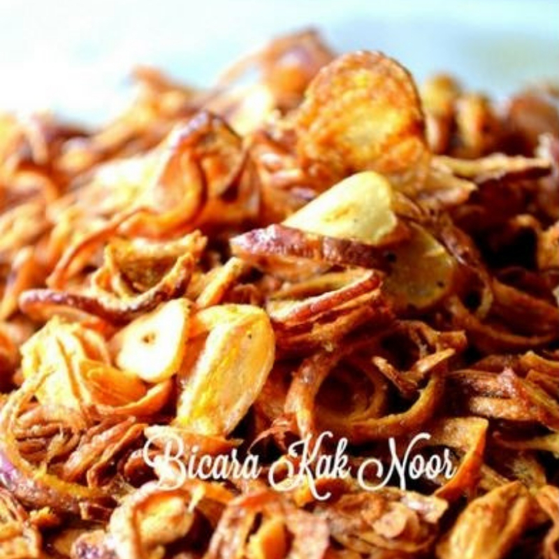 cara buat bawang goreng rangup