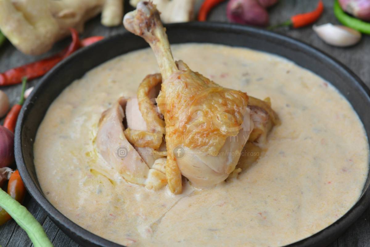 Sedap & Mudah. Ni Resipi Ayam Percik Kuah Putih Paling