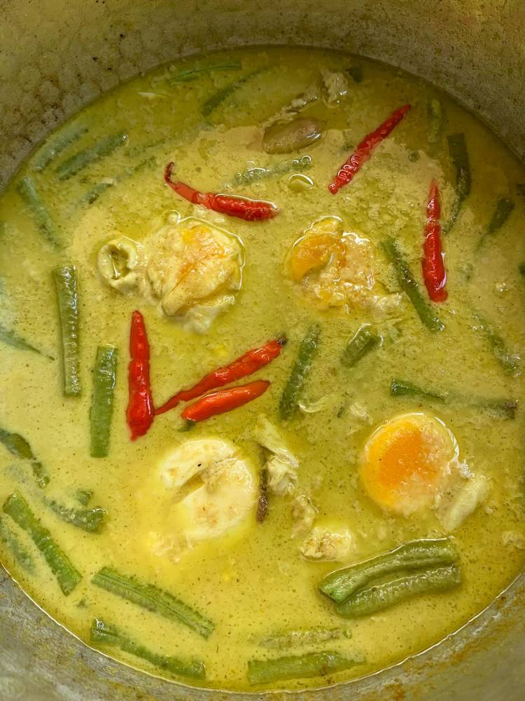 Masak Lemak Telur Dengan Kacang Panjang, Lauk Simple Waktu